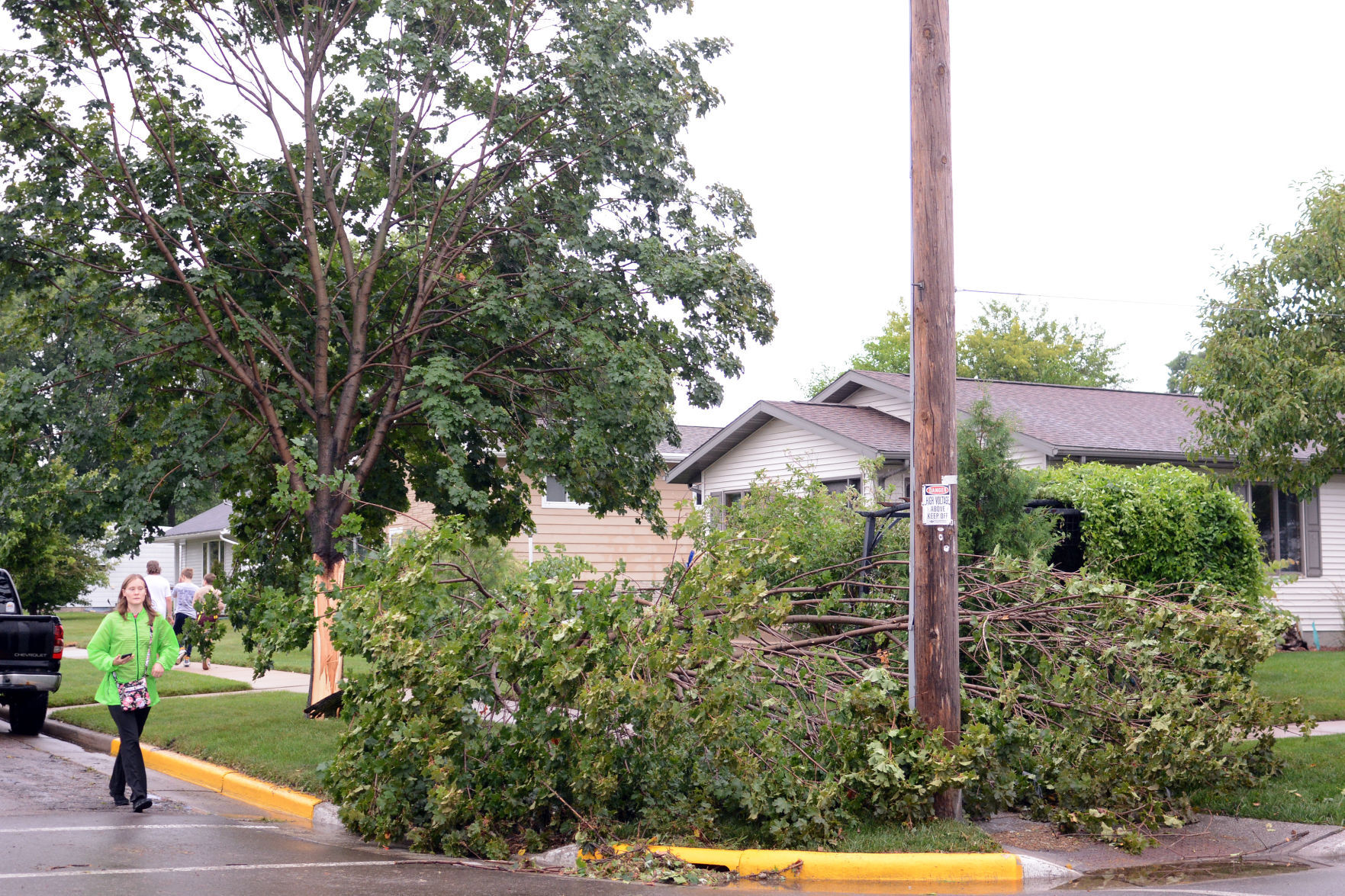 Storm damage at Sauk County Fair